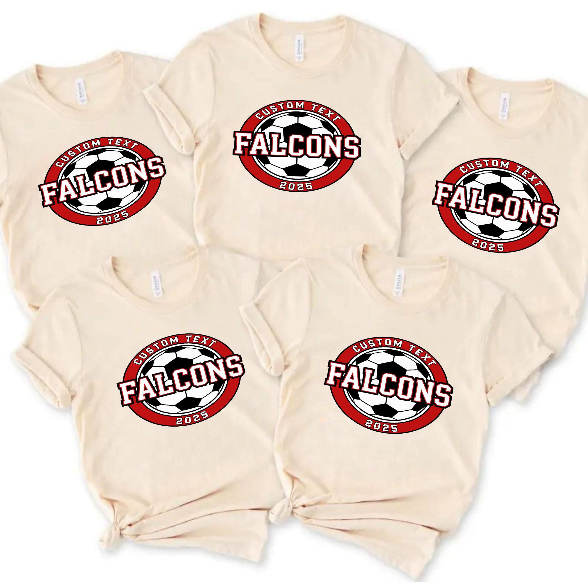 2025 Falcons Varsity Circle Soccer Club Sport Team T-shirt – Custom Team Spirit Tee 2025 falcons varsity circle soccer club sport team t shirt custom team spirit tee style 1 thumb 438
