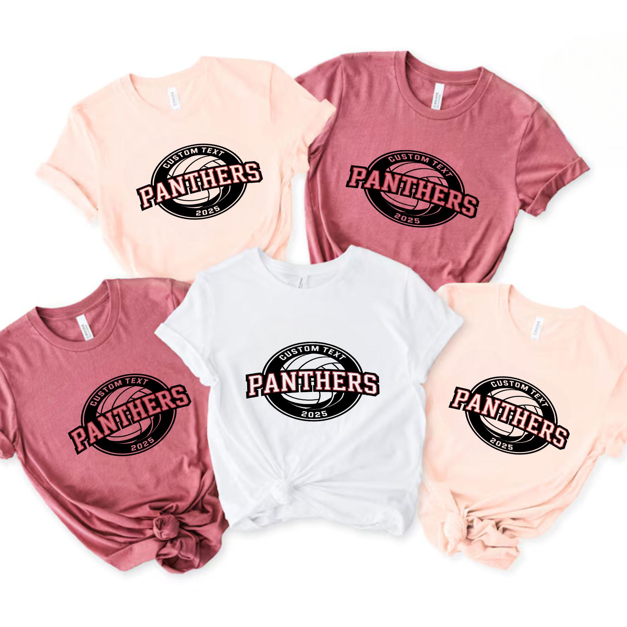 2025 Panthers Varsity Circle Volleyball Club Sport Team T-shirt – Custom Team Tee 2025 panthers varsity circle volleyball club sport team t shirt custom team tee style 1 thumb 512