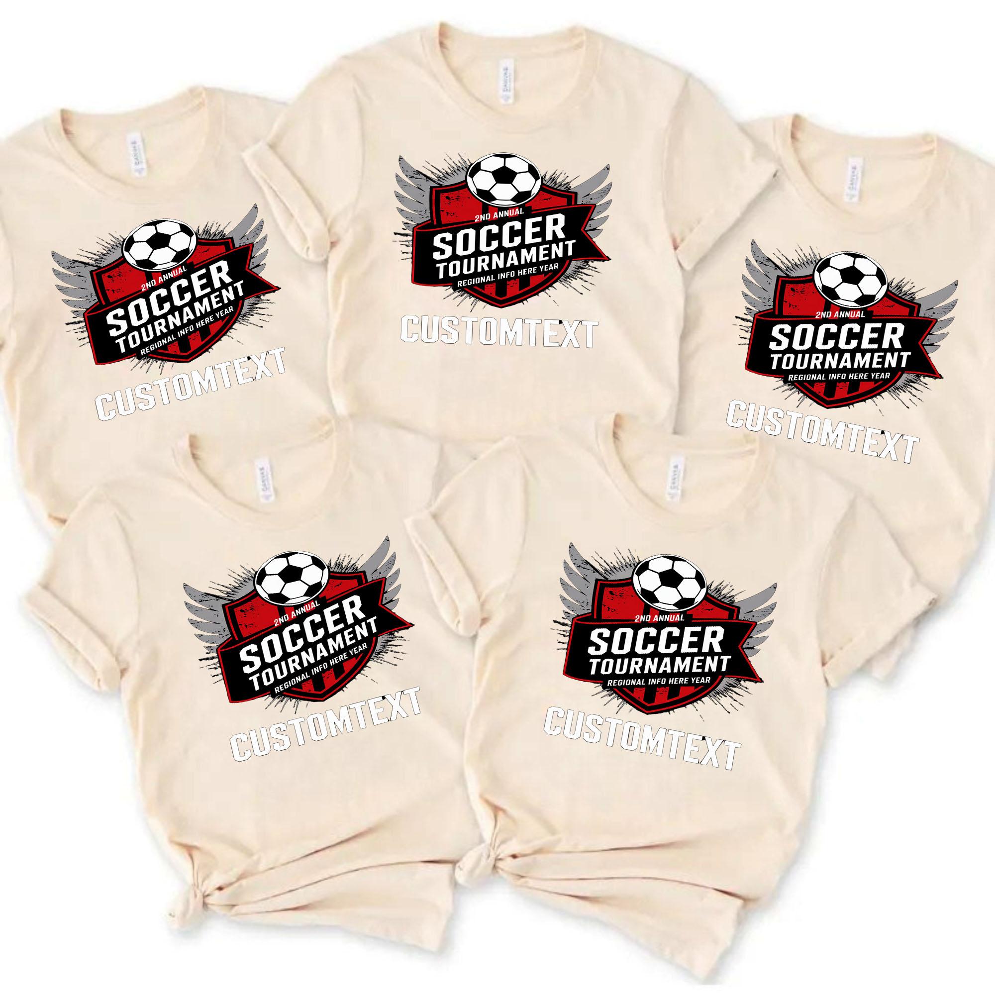 2nd Annual Soccer Tournament Retro Club Sport Team T-Shirt 2nd annual soccer tournament retro club sport team t shirt style 2 thumb 342