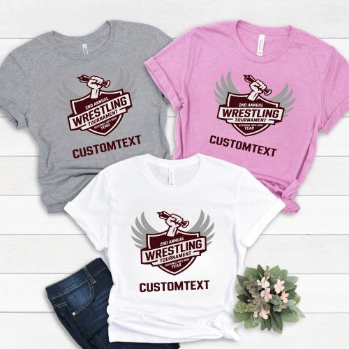 2nd Annual Wrestling Tournament Vintage Personal Custom Club Sport Team T-Shirt