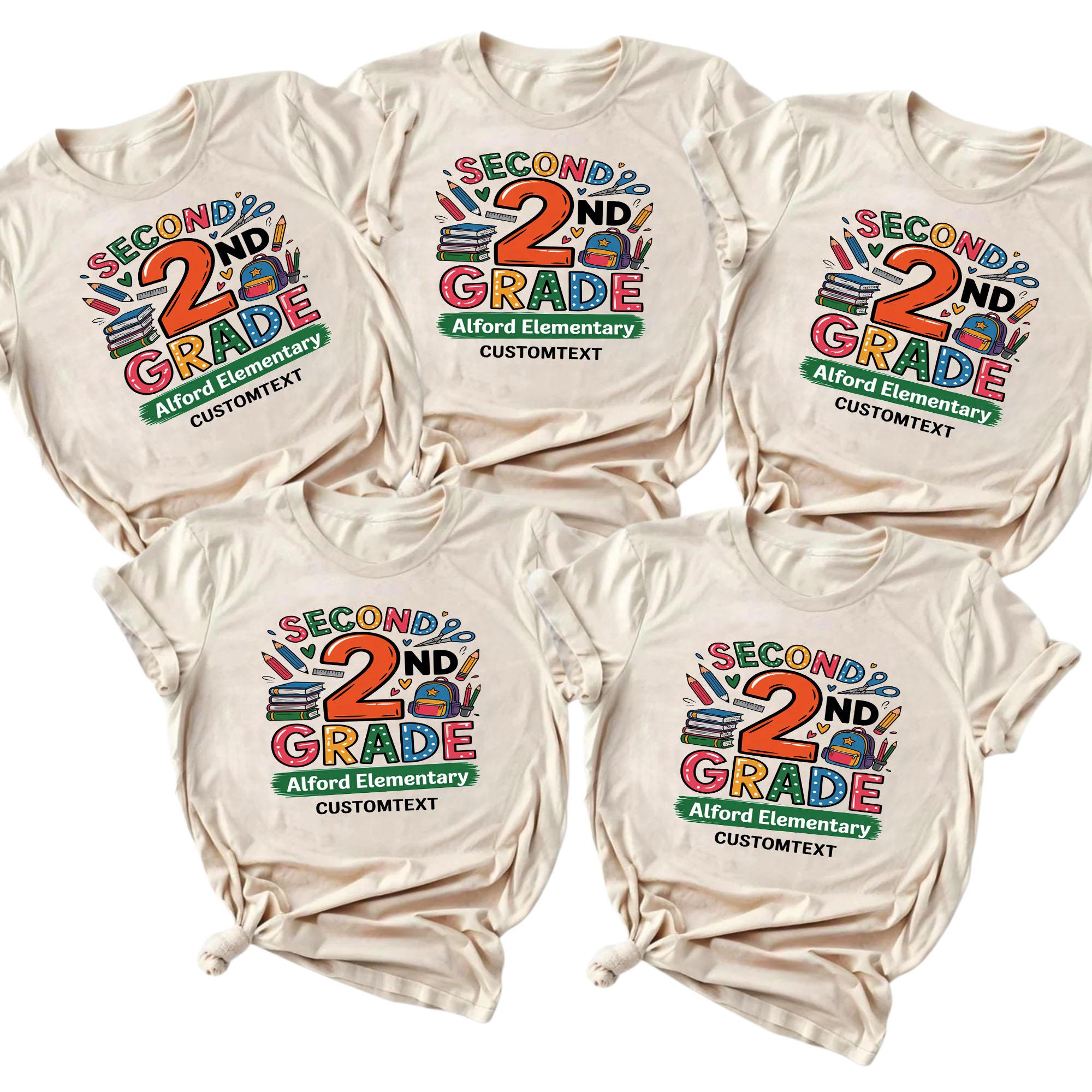 2nd Grade Doodle Class T-Shirt – Custom Back To School Elementary Shirt 2nd grade doodle class t shirt custom back to school elementary shirt style 1 thumb 647