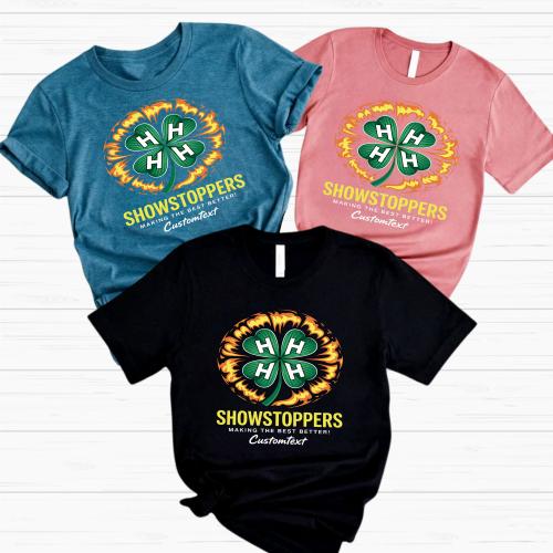4H Showstoppers Shirt – Making the Best Better Custom Retro Club Tee