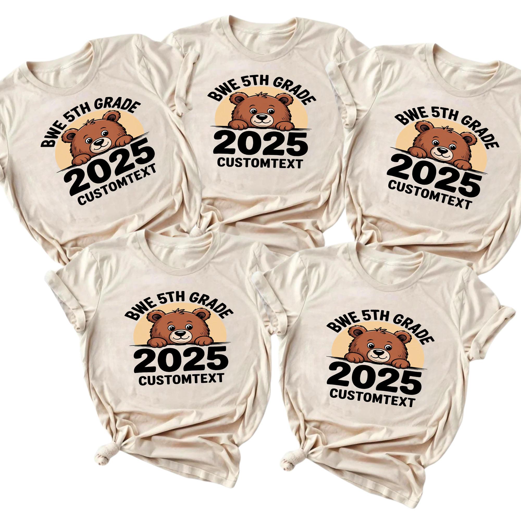 5th Grade Custom Class Shirt – Cute Bear Mascot Tee 2025 5th grade custom class shirt cute bear mascot tee 2025 style 3 thumb 317