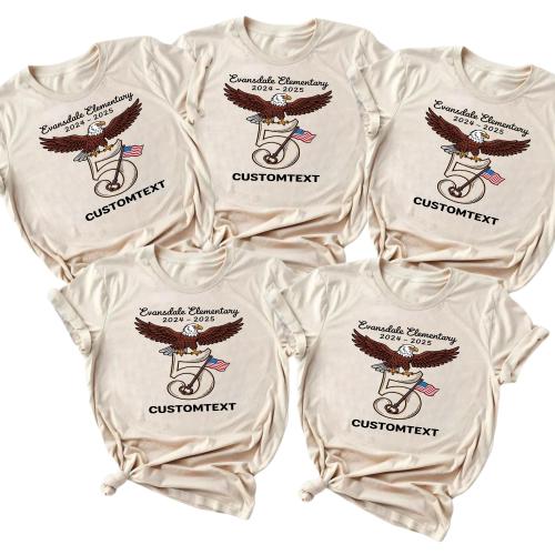 5th Grade Eagle Mascot Class Shirt – Evansdale Elementary 2025 Graduation Tee