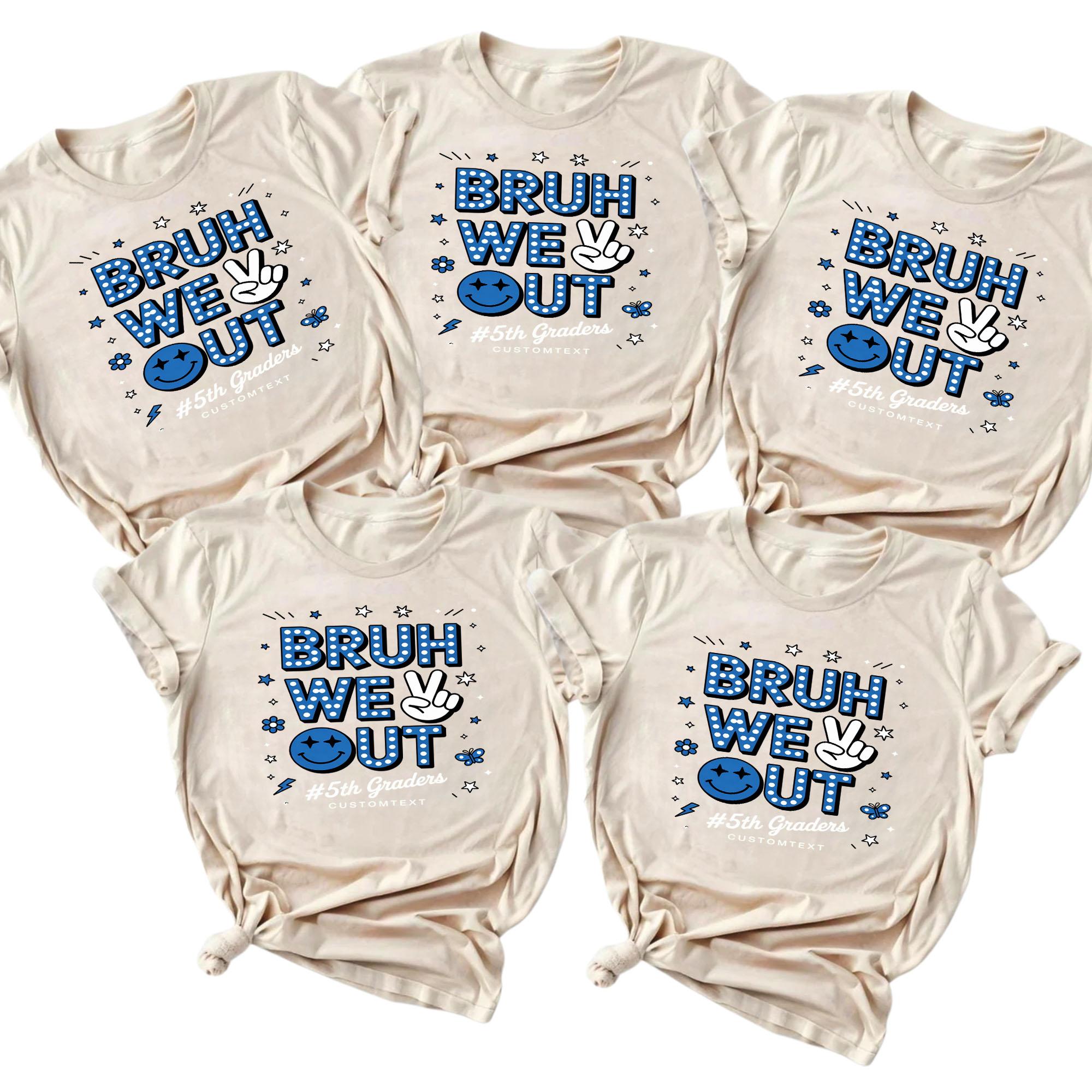 5th Graders Bruh We Out Retro Class Shirt – Custom Graduation Tee 5th graders bruh we out retro class shirt custom graduation tee style 1 thumb 652