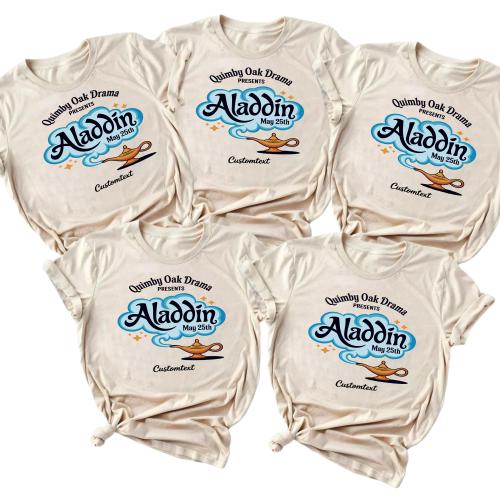 Aladdin Play Drama Club Shirt – Quimby Oak Cute Retro Genie Lamp Style Tee
