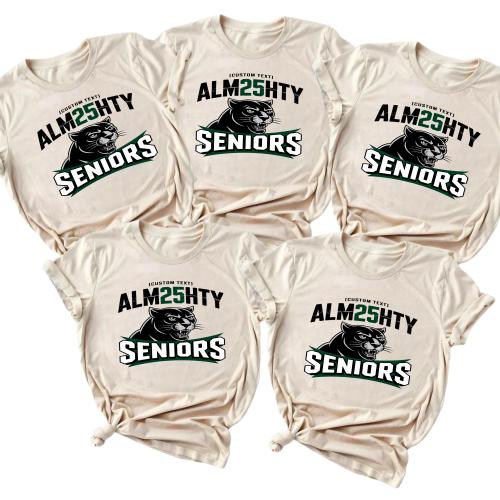 Almighty Panther Seniors 2025 T-shirt – School Spirit Mascot Edition