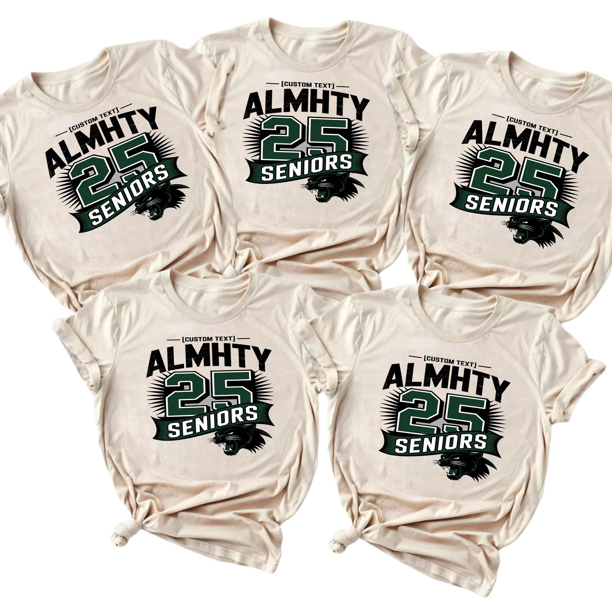 Almighty Panther Seniors 2025 Tee – Class Shirt School Spirit Mascot almighty panther seniors 2025 tee class shirt school spirit mascot style 1 thumb 1