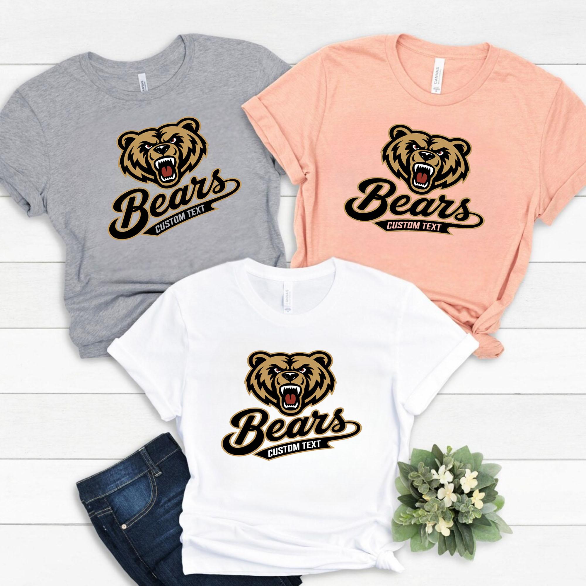 Bears Mascot Shirt – Retro School Sports Team Tee bears mascot shirt retro school sports team tee style 1 thumb 675