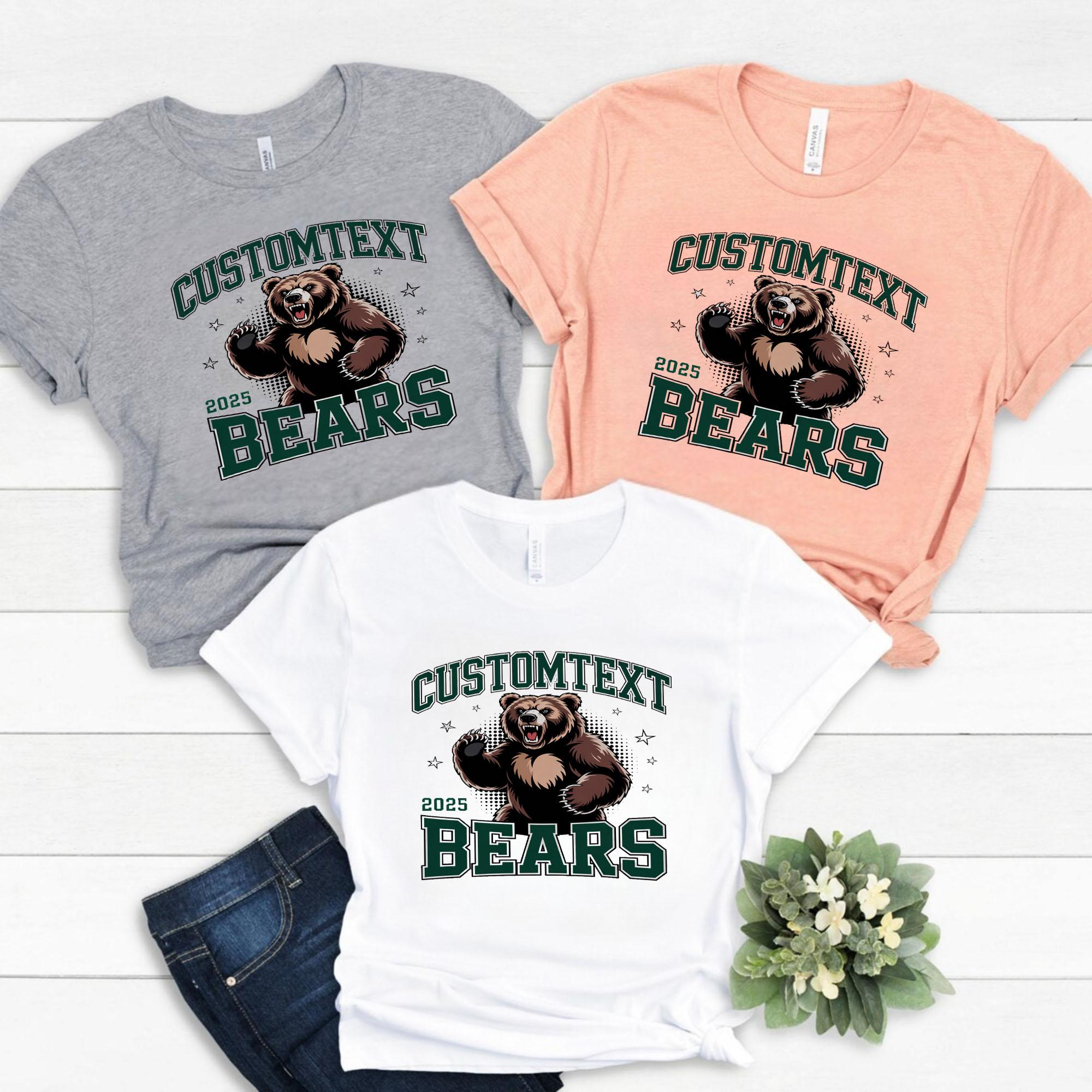 Bears Retro Mascot T-Shirt – Fun School Varsity Team Spirit Tee bears retro mascot t shirt fun school varsity team spirit tee style 1 thumb 679