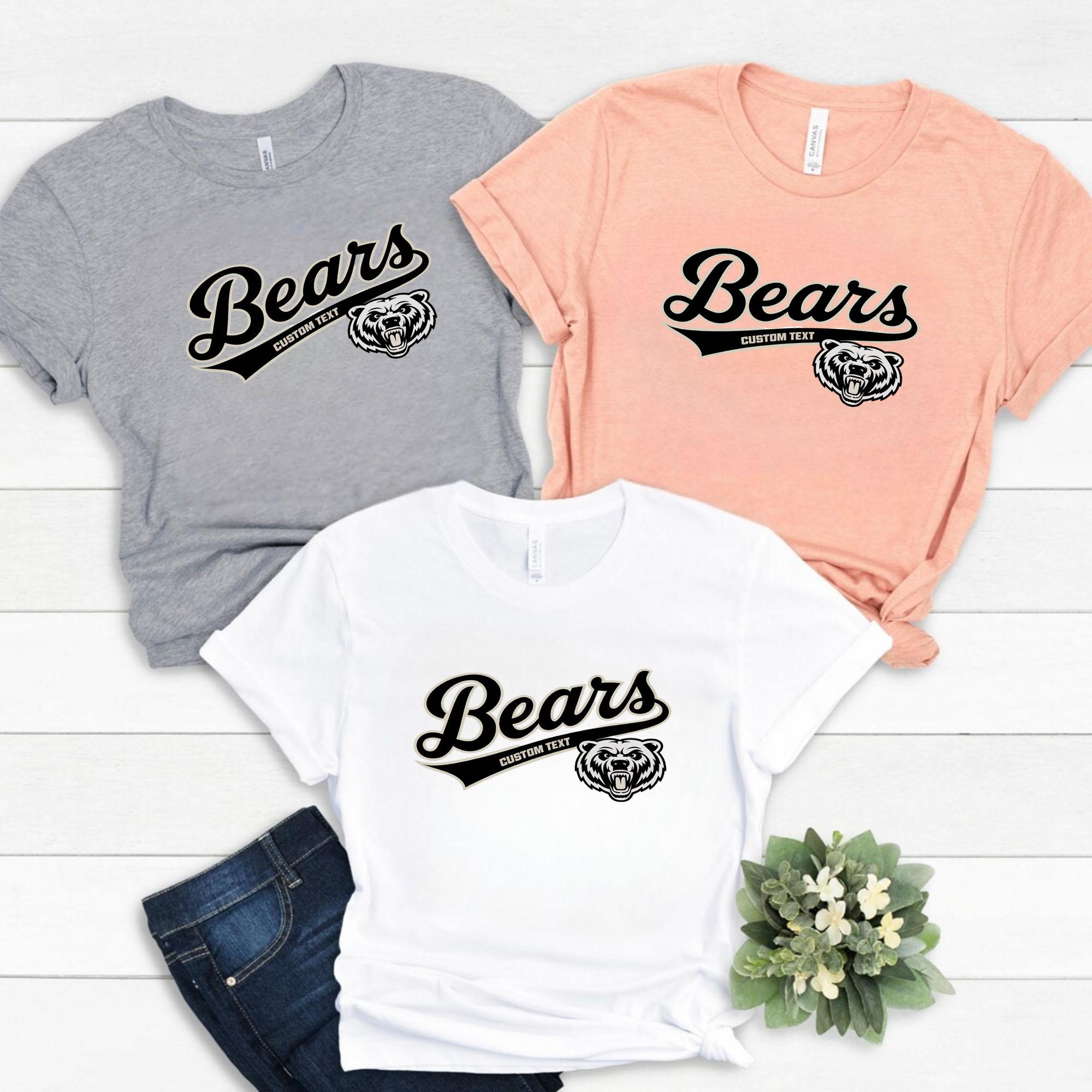 Bears Retro Mascot Team Shirt – Custom Grizzly Roar Animal Style T-Shirt bears retro mascot team shirt custom grizzly roar animal style t shirt style 4 thumb 144