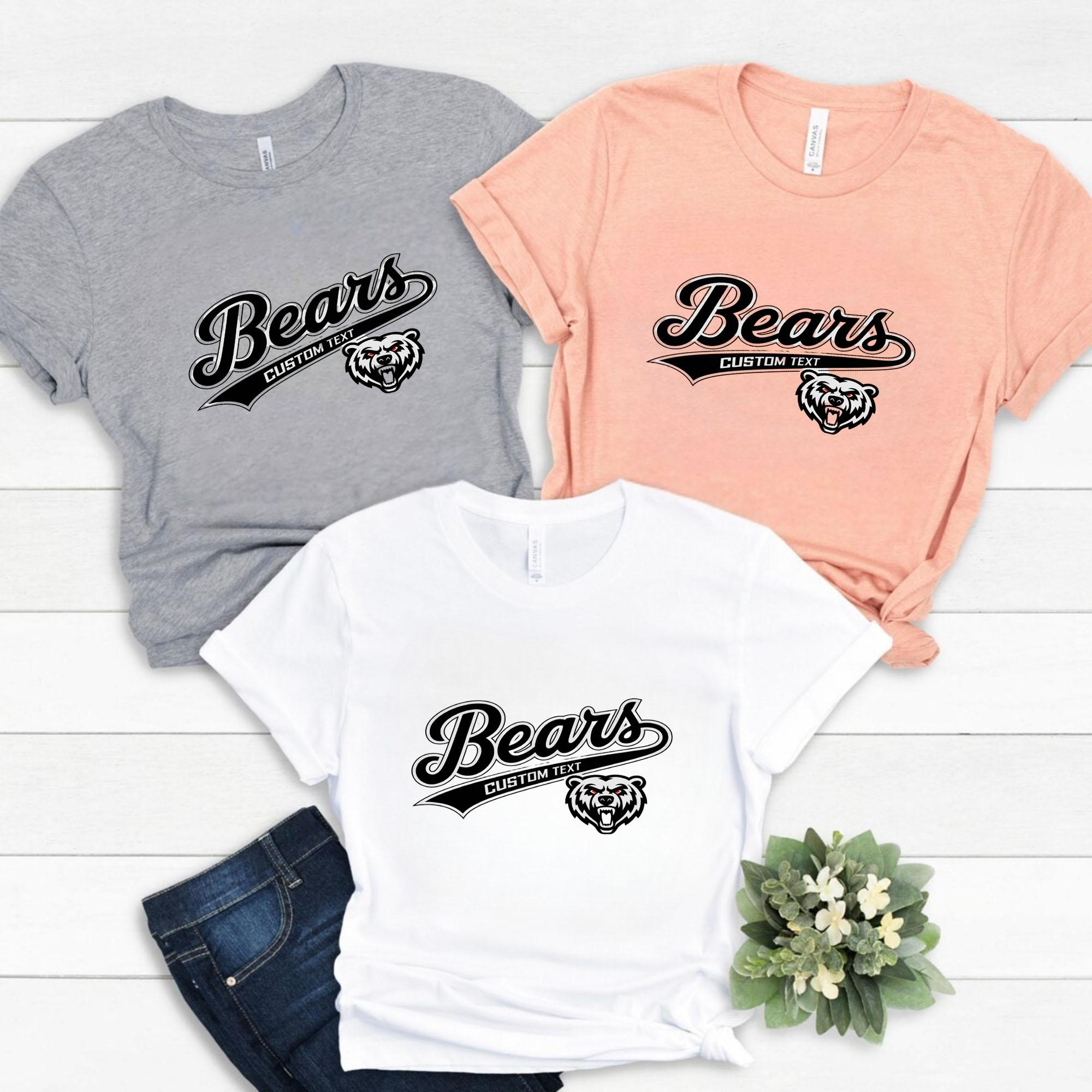 Bears Team Mascot Shirt – Custom Roaring Grizzly Retro Animal Spirit Tee bears team mascot shirt custom roaring grizzly retro animal spirit tee style 6 thumb 1