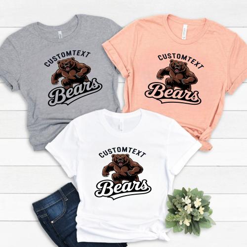Bears Varsity Mascot Tee – Vintage High School Spirit Pride T-Shirt