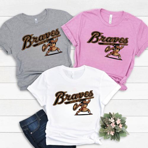 Braves Mascot Team T-Shirt – High School Spirit Pride Tee Retro Style