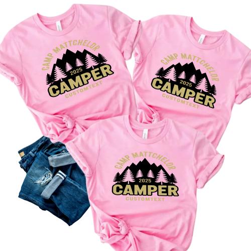 Camp Mattchelor Camper 2025 Trip Shirt – Custom Wilderness Adventure Style