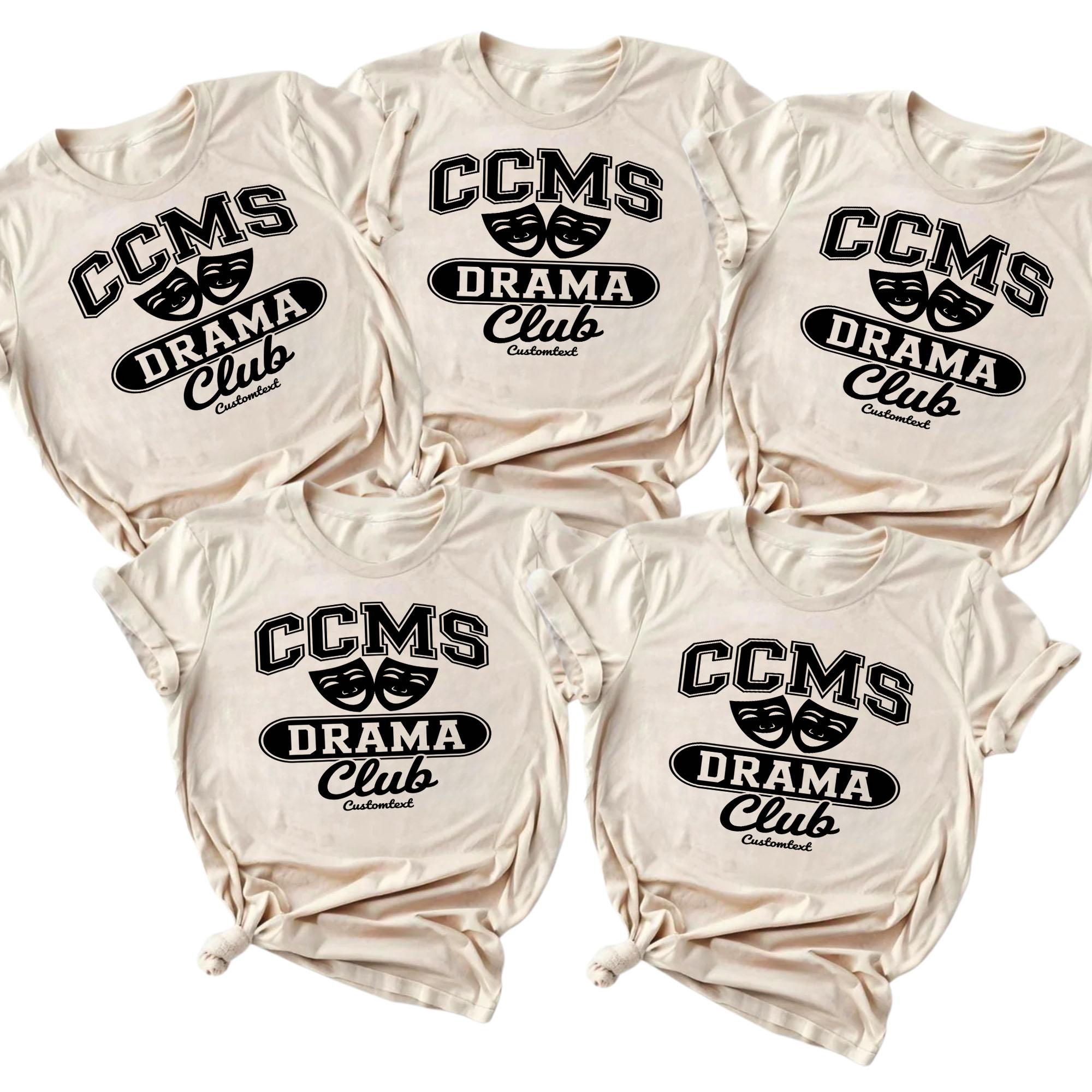 CCMS Drama Club Shirt – Custom Retro Theater Mask Funny Sad Happy Faces Tee ccms drama club shirt custom retro theater mask funny sad happy faces tee style 1 thumb 154