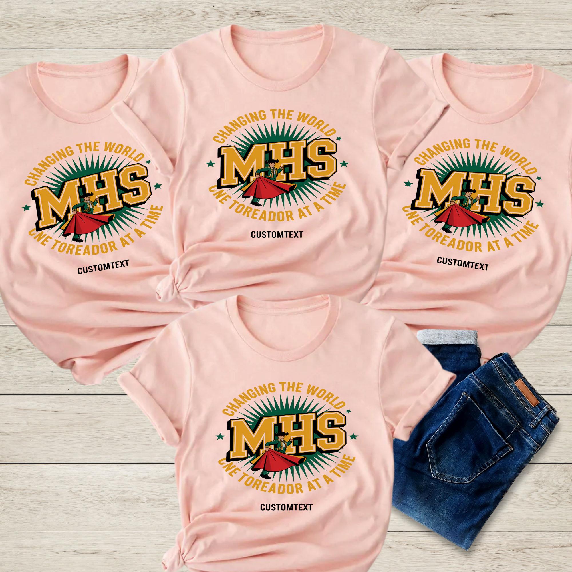 Changing The World One Toreador At A Time MHS Shirt – Custom Teacher Retro Tee changing the world one toreador at a time mhs shirt custom teacher retro tee style 2 thumb 637