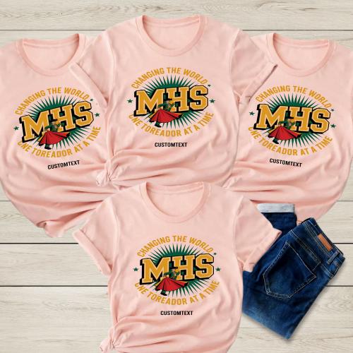 Changing The World One Toreador At A Time MHS Shirt – Custom Teacher Retro Tee