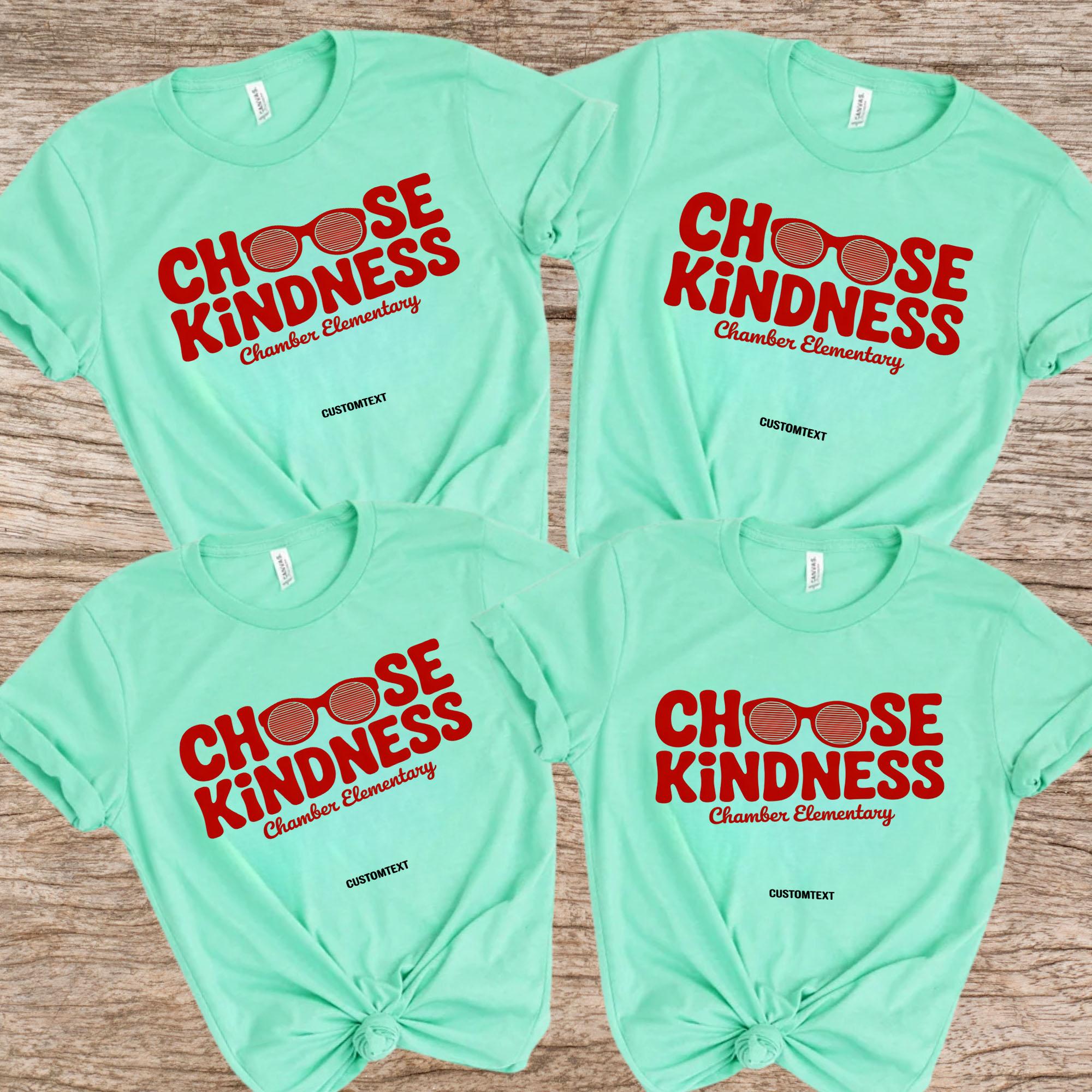 Choose Kindness Chamber Elementary Custom Teacher Staff Shirt - Retro Fun Vibe choose kindness chamber elementary custom teacher staff shirt retro fun vibe style 2 thumb 638