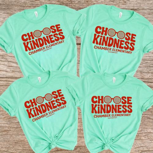 Choose Kindness Chamber Elementary Shirt Retro Fun Vibe Teacher Staff Tee