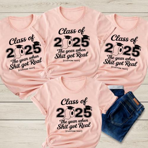Class of 2025 Funny Quarantine Graduation Shirt