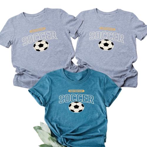 Classic Soccer Club Sport Team T-shirt – Custom High School Varsity Spirit Tee