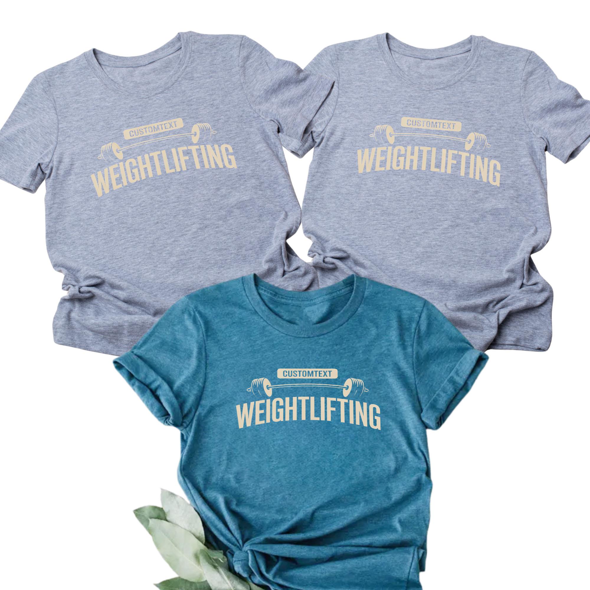 Classic Weightlifting Varsity Team T-shirt – Custom High School Design classic weightlifting varsity team t shirt custom high school design style 4 thumb 126