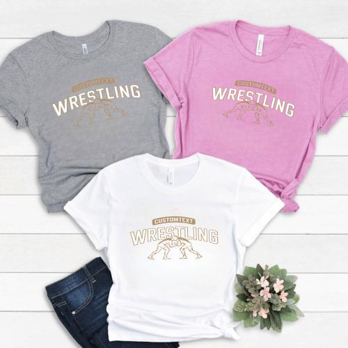 Classic Wrestling Varsity Team T-shirt – Custom High School Design