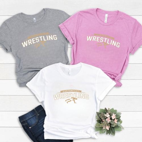 Classic Wrestling Varsity Team T-shirt – Personalized High School Spirit Tee