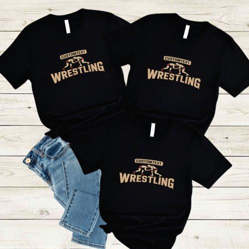 Classic Wrestling Varsity Team T-shirt – Retro Varsity Style School Team Tee