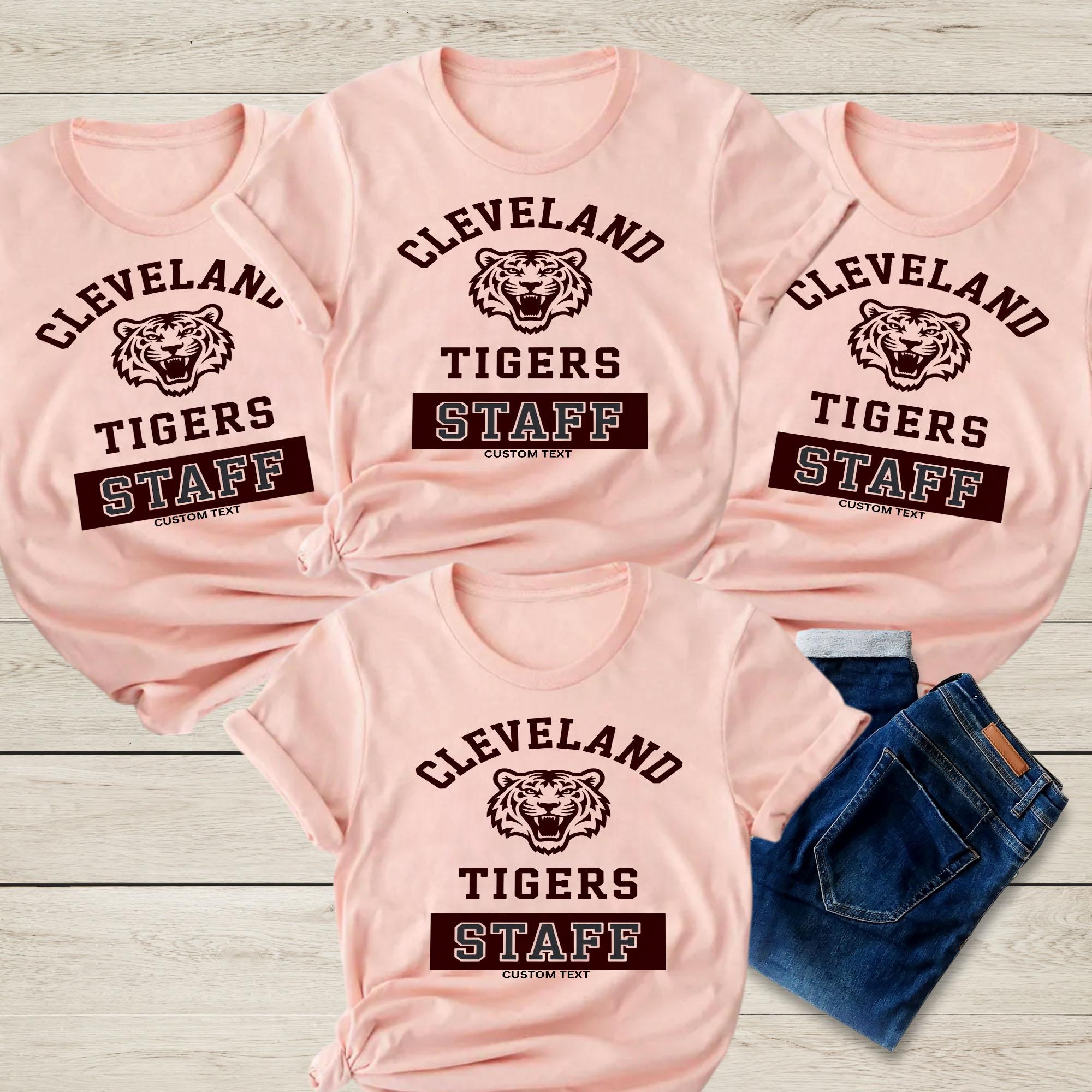Cleveland Tigers Staff Shirt Custom Text Vintage Photography Club Teacher Tee cleveland tigers staff shirt custom text vintage photography club teacher tee style 1 thumb 828