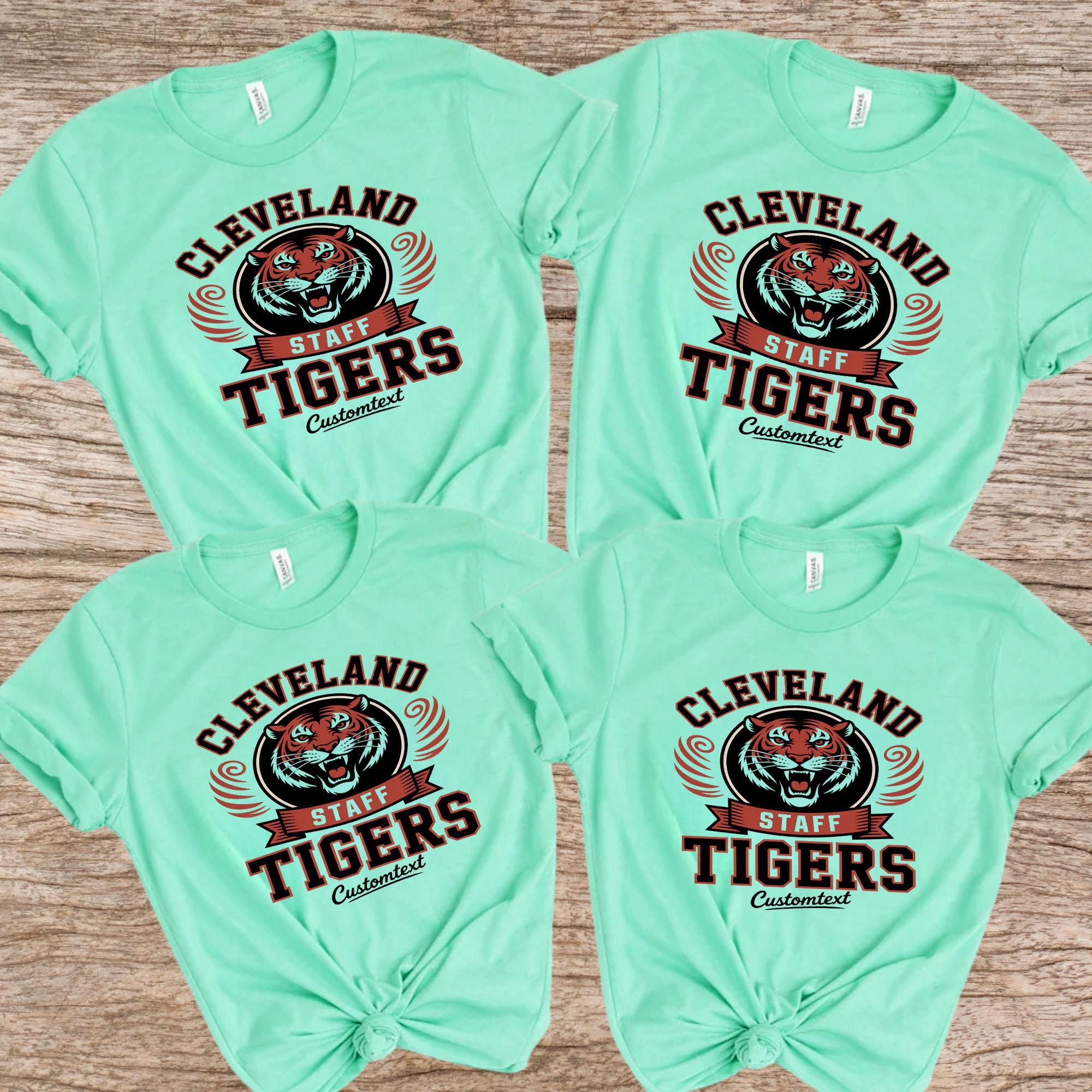 Cleveland Tigers Staff Vintage Custom Text Photography Retro Fun Staff Shirt cleveland tigers staff vintage custom text photography retro fun staff shirt style 2 thumb 639