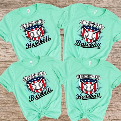 Club Sport Team Baseball Varsity Shirt – Custom High School Spirit Tee