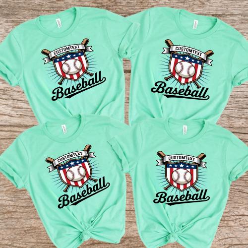 Club Sport Team Baseball Varsity Tee – Personalized School Pride Shirt