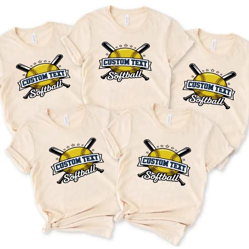 Club Sport Team Softball Tournament T-shirt – Classic College Sport Crest Design