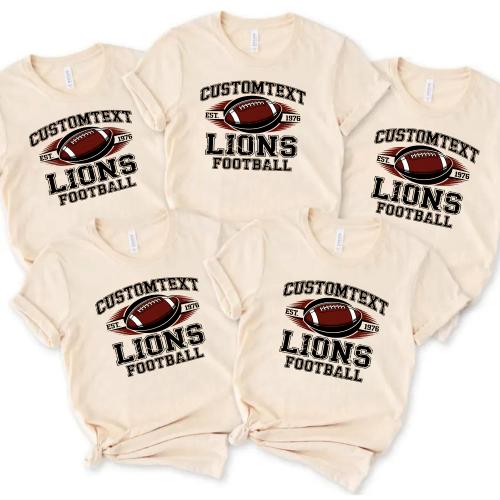 Cougars Football Club Sport Team T-shirt – Retro Varsity Tournament Spirit Tee