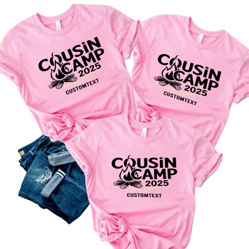 Cousin Camp 2025 Trip Shirt – Custom Family Campfire Style