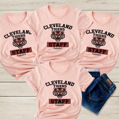 Custom Cleveland Tigers Staff Shirt Vintage Tiger Theme Teacher Photography Tee