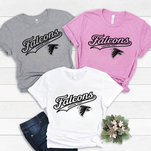 Custom Falcons Mascot Tee – Vintage Style Fierce Falcon Sports Team Shirt