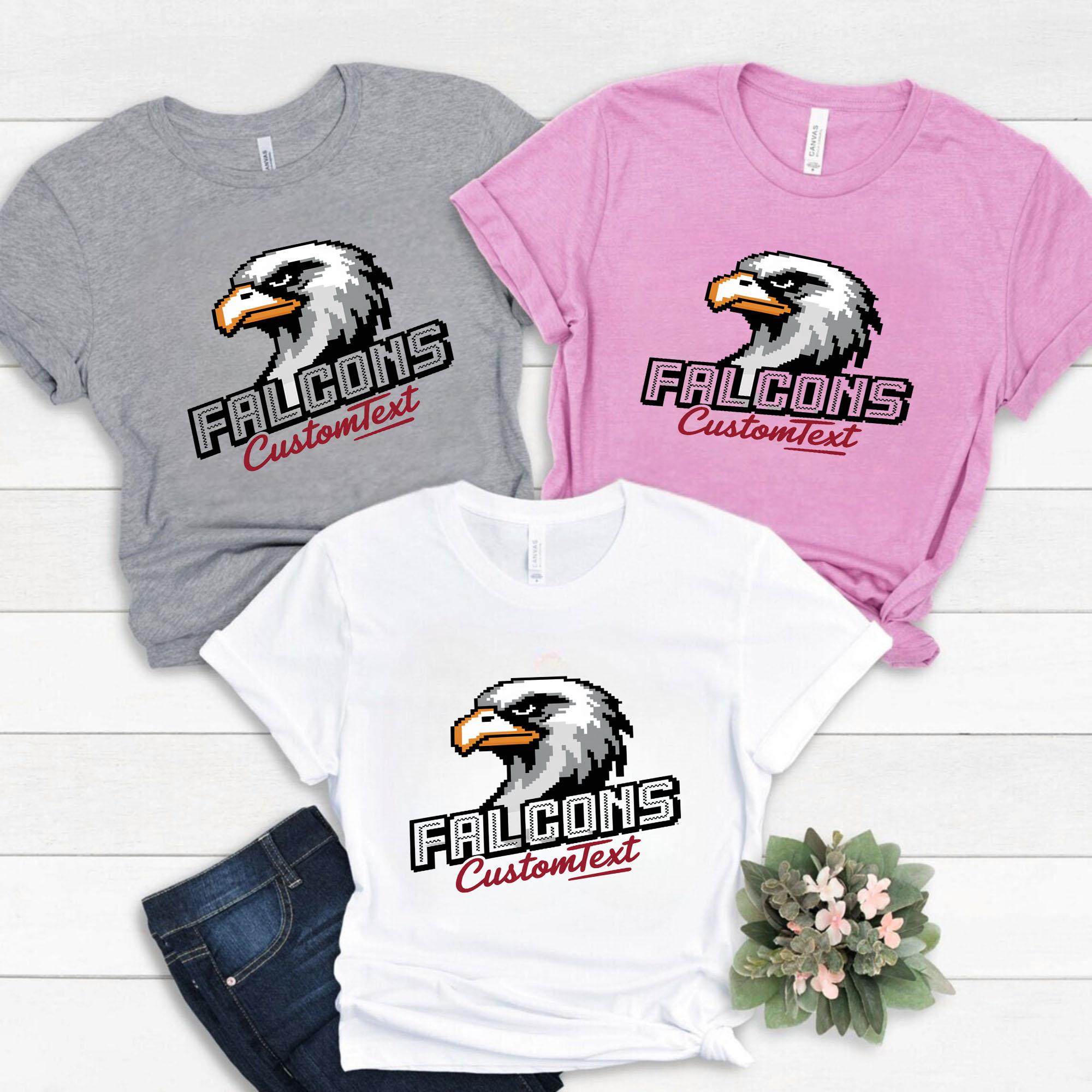Custom Falcons School Mascot Tee – Custom Retro Sports Shirt custom falcons school mascot tee custom retro sports shirt style 2 thumb 572