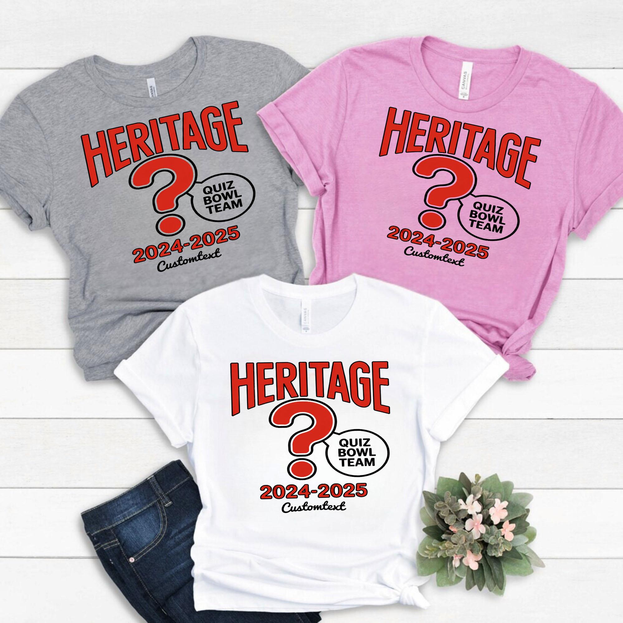 Custom Heritage Quiz Bowl Tee – 2024–2025 Retro Academic Club Shirt with Question Mark custom heritage quiz bowl tee 2024 2025 retro academic club shirt with question mark style 1 thumb 272