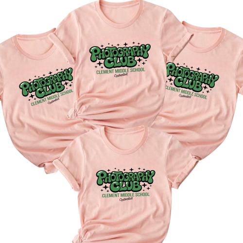 Custom Photography Club Tee – Clement Middle School Retro Style Shirt