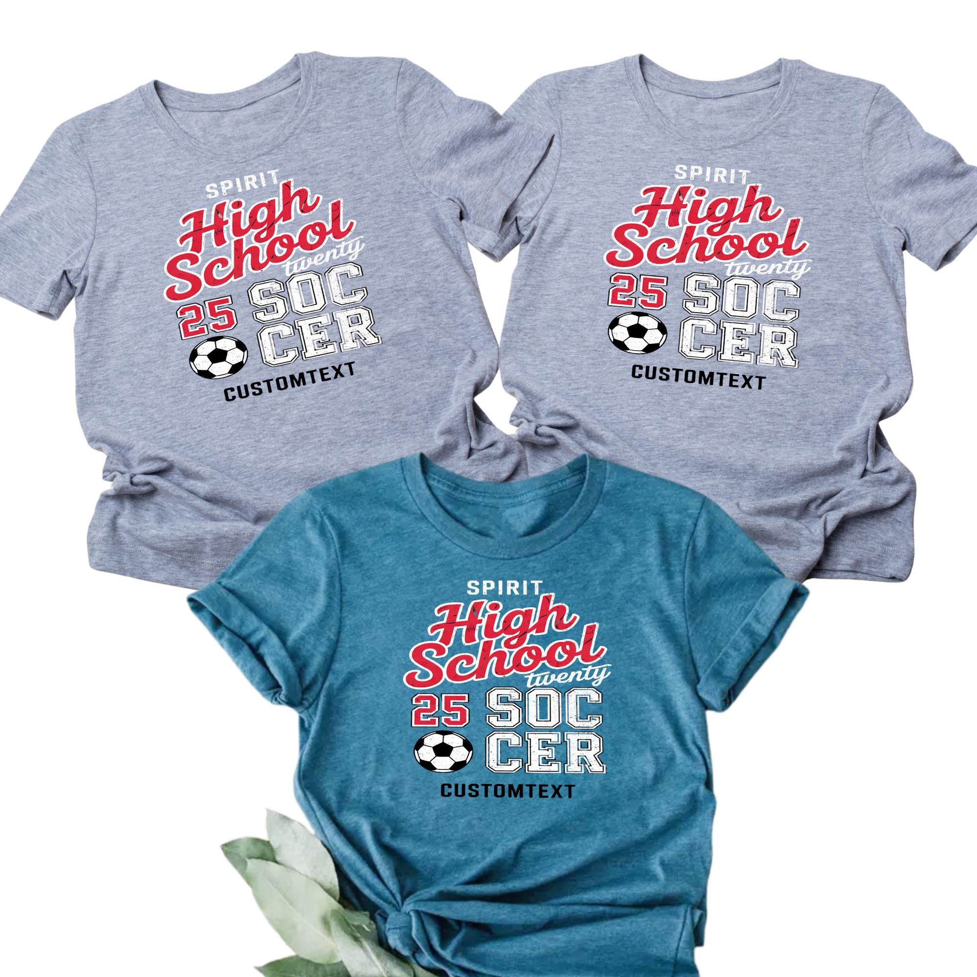 Custom School Soccer Club Sport Team T-shirt – Classic Varsity Split Design Tee custom school soccer club sport team t shirt classic varsity split design tee style 1 thumb 441