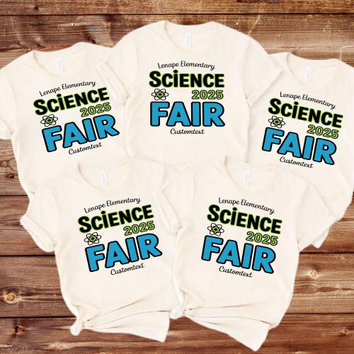 Custom Science Club Shirt – Science Fair 2025 Retro School Style Tee