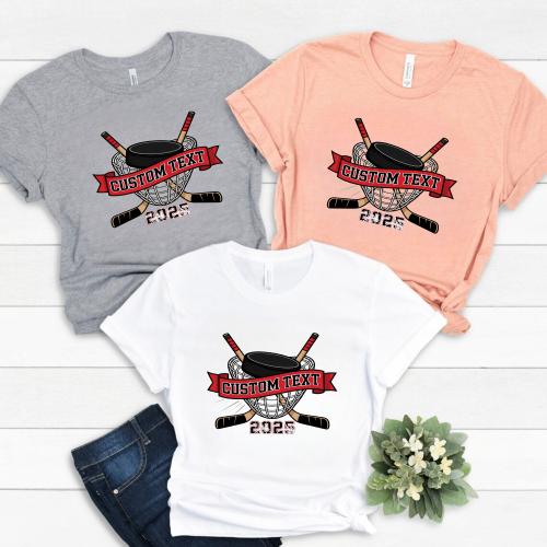 Custom Text 2025 Hockey Vintage Custom Club Sport Team T-Shirt
