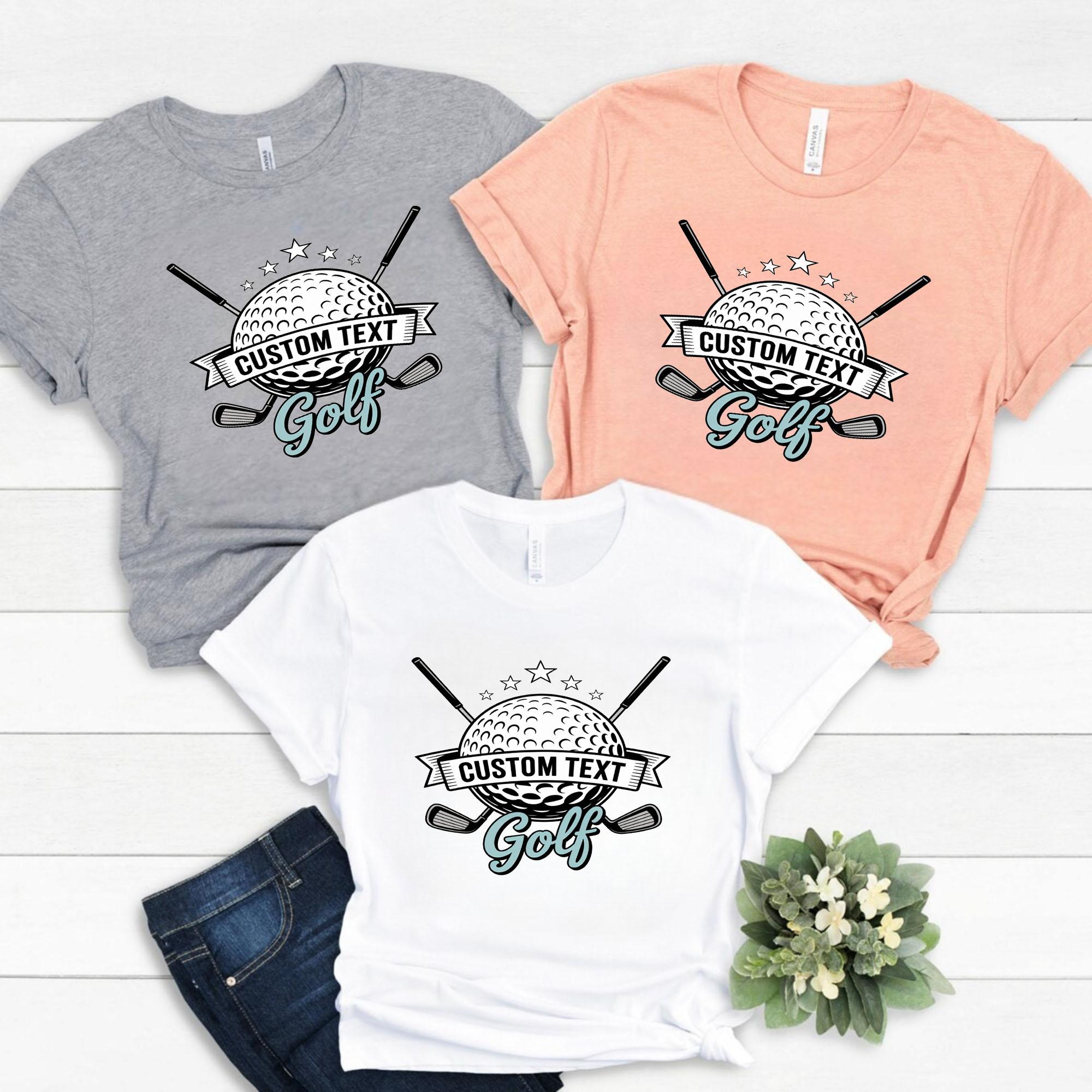 Custom Text Golf Retro Club Sport Team T-Shirt custom text golf retro club sport team t shirt style 2 thumb 293