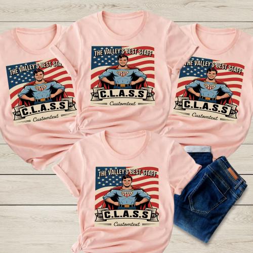 Custom The Valley’s Best Staff 2025 Shirt Retro Superhero Photography Teacher Staff Tee