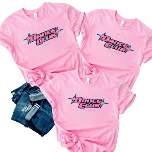 Dance Club Shirt – Cute Retro Bubble Style Custom Dance Club Tee