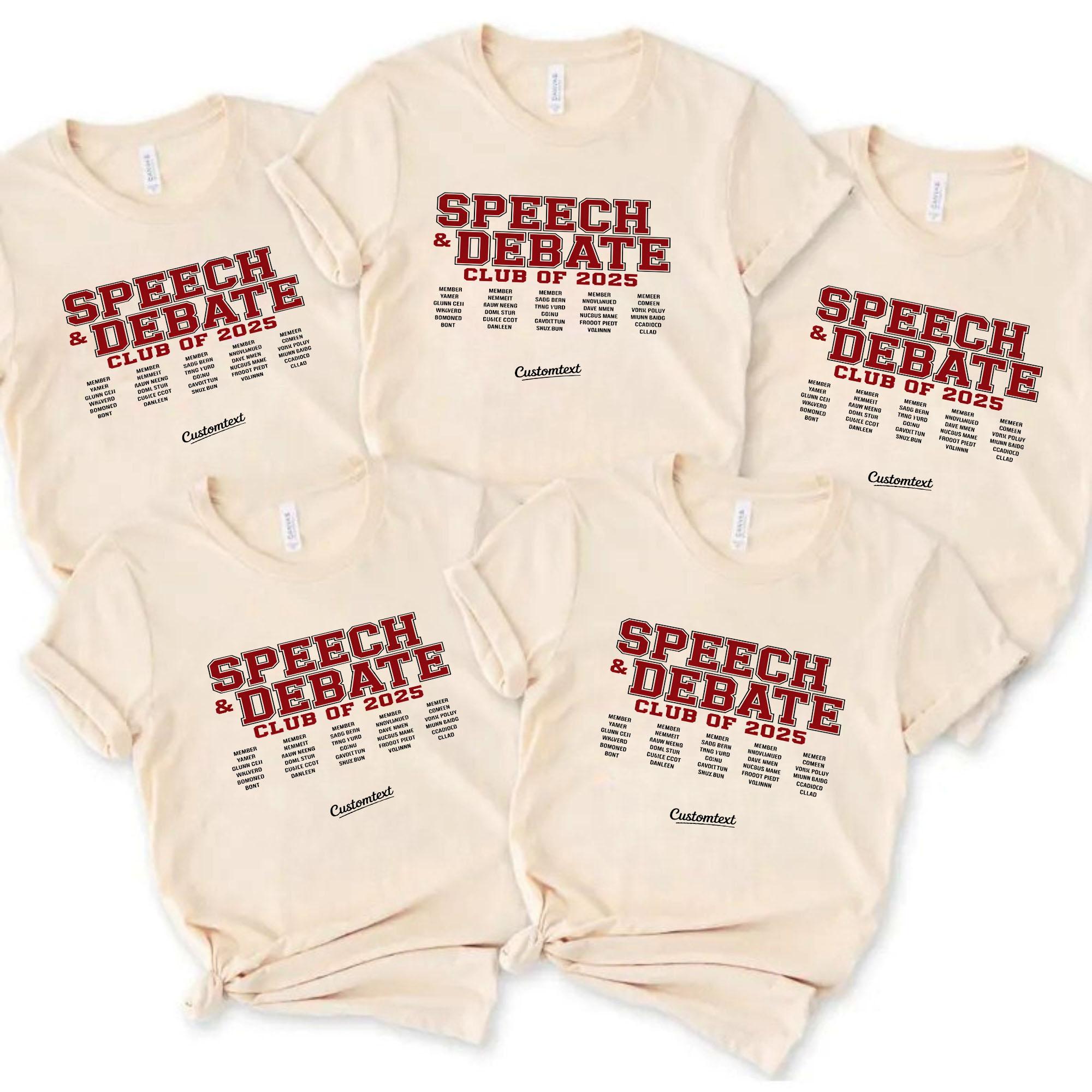 Debate & Speech Club Shirt – 2025 Custom Vintage Academic Team Tee debate speech club shirt 2025 custom vintage academic team tee style 1 thumb 143