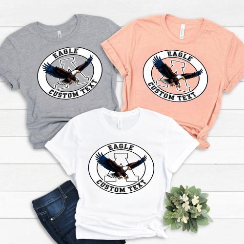 Eagles School Mascot Shirt – Varsity Pride Tee with Circle Team Logo